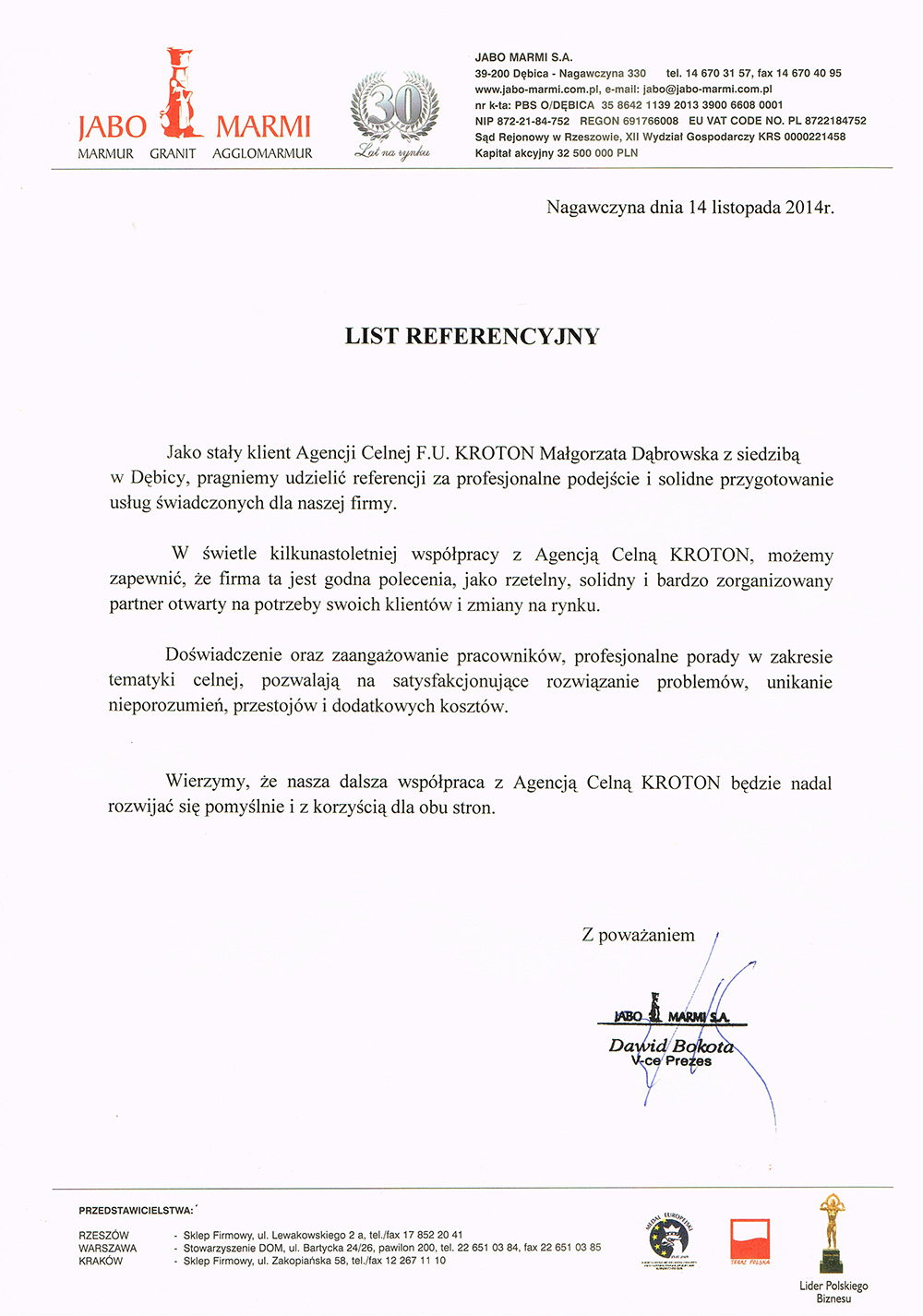Referencje Jabo Marmi