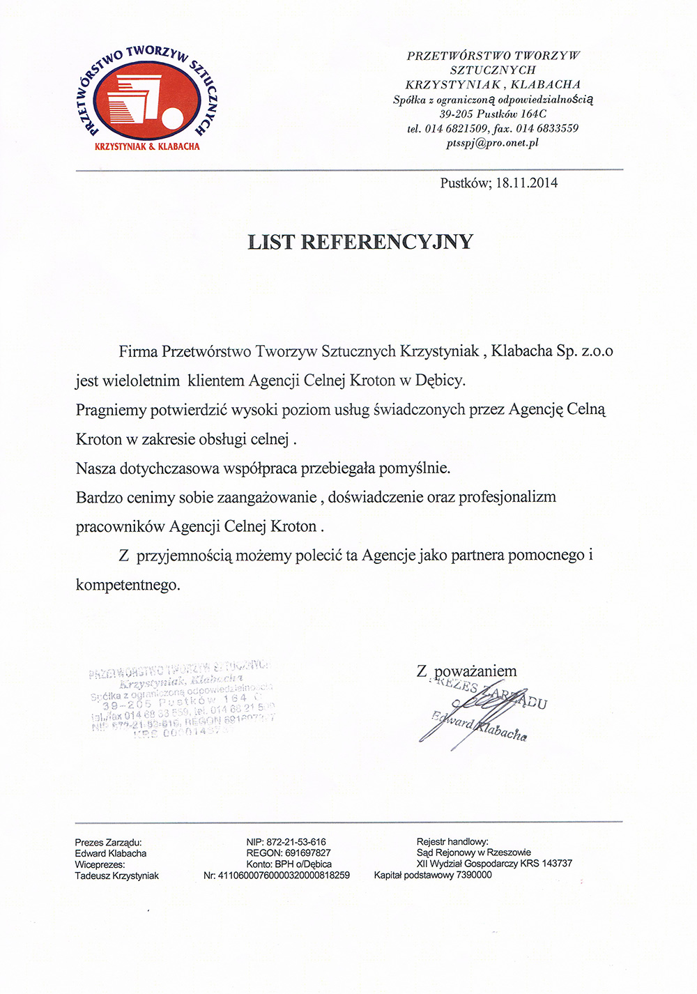 Referencje PTS